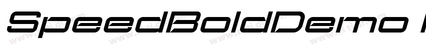 SpeedBoldDemo Italic字体转换